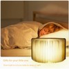 LOVUMMOR Foldable Book Lamp - Wooden Paper LED Mood Light,