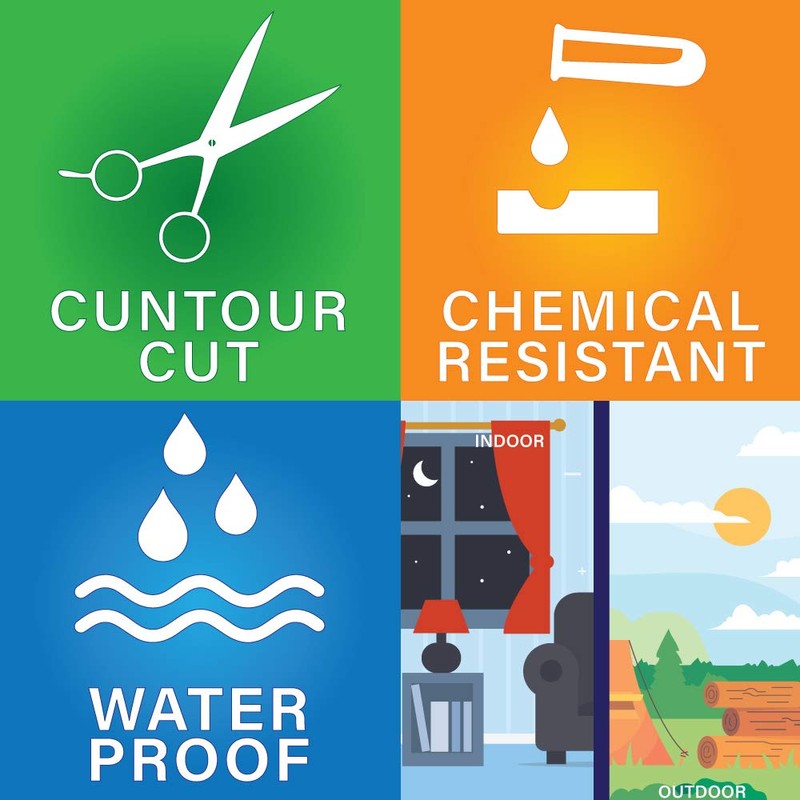 Recycle & Trash Decals (8.5 in) - Waterproof