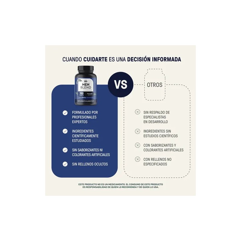 Multivitamínico Para Hombre 180 Cápsulas Sin Sabor Suplemento Alimenticio |