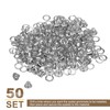 sourcing map 50Set Grommets Eyelets 3mm 1/8 Inch Brass Eyelets
