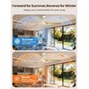 52 inch Modern Ceiling fans with Lights and remote, 3