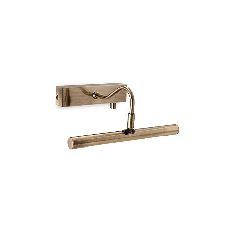 Firstlight LED Picture Light with Dimmer Switch, Antique Brass