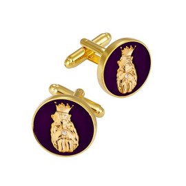 4031847 Pair of ROJ Cuff Links Royal Order of Jesters Jester Biliken Mirth is King Billiken