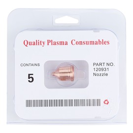 5pcs Plasma Cutter Nozzles Torch Tips Consumables 60A 120931 for MAX1250 Cutting Machine