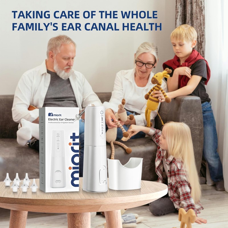 Electric Ear Wax Removal Water Powered Ear Cleaner with 6