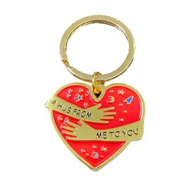 Little Pocket Hug Token Keyring Gifts Unusual Good Luck Gifts Boyfriend Gifts Long Distance Relationship Friendship Gifts for Women Gift for Him Cute I Love You Present for Her