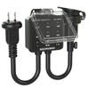 Timer, Outlet, Rainproof Type, Directly Connected to Outlet, Black, Automatic