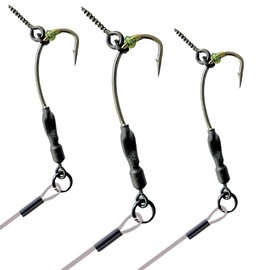 EUROKAN TACKLE 3 x Ronnie Rigs with BOOM - Ready to go Carp Fishing with Spinner Rigs