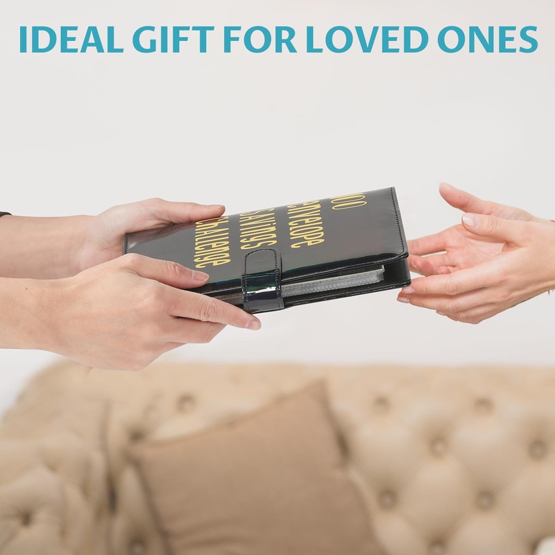 ONEDONE 100 Envelope Challenge Binder A5 Money Savings Challenges Book