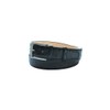 Leather belt black imprint ostrich Ostrich - Black - Robert