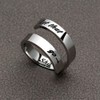 Kucheed Adjustable Rings for Women/Men, Inspirational Ring Jewelry Engraved I