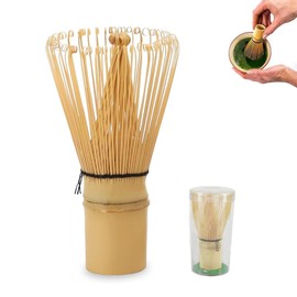 Bamboo Matcha Whisk, Reusable Matcha Mixer, Green Tea Whisk,Handcrafted Bamboo Whisk, Traditional Tea Ceremony Tools, for Making and Stirring Matcha, for Tea Ceremony Tea Drinking
