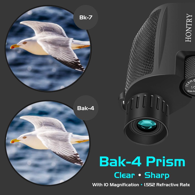 Hontry Binoculars for Adults and Children, Compact Binoculars 10 x