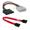 Par De Cables Sata 3 Iii 6 Gb/s Poder Y