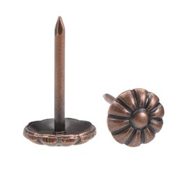 sourcing map Upholstery Nails 9 mm Diameter Round Head Antique Copper Pack of 40