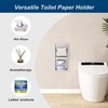 Neodrain Brushed Toilet Paper Holder, Contemporary Hotel Style Pivoting in