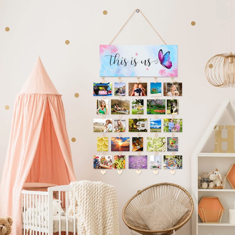 JOARHONAL Butterfly Wall Decor - Butterfly Picture Frame This Is