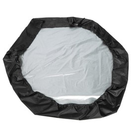 Waterproof Hexagonal Sand Pit Cover for Children, Durable Playground Pool Canopy for Year-round Use (Black)