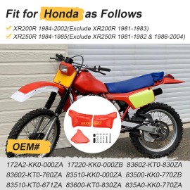 M MATI Side Panels Covers For Honda 84-02 XR200R 84-85 XR250R Left Right Plastic Fender