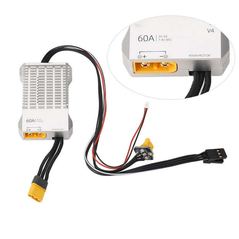 60A 3S‑6S ESC Electric Speed Controller 7.4V BEC Digital Helicopter
