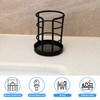 HillSpring Metal Bathroom Cup Dispenser, Sturdy Storage Holder for 3/4