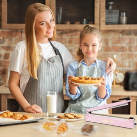 METRONIC Impulse Sealer 16 inch, Manual Heat Sealer Machine for Plastic Bags, Shrink Wrap Bag Sealers Heavy Duty Sealing Machine with Repair Kit (Pink)