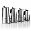 Coffee Fox® Espressokocher aus Edelstahl - Kaffeebereiter Kaffeekocher Espresso-Kanne (6