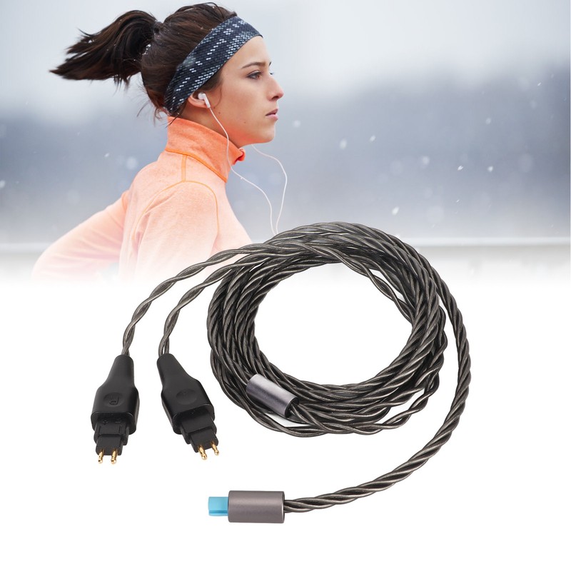 2Pin Sound Cable 3 in 1 Silver Plated Copper Cable