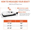 Heavy Duty Pontoon Boat Cover, 300D Waterproof Trailerable Boat Cover,