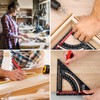 OKYMOTOR Carpenter Square 7 inch,Adjustable Rafter Square Carpenter Tools,Multi-Purpose Woodworking