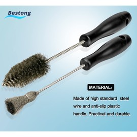 2pcs Injector Sleeve Cup Bore Seat Cleaning Brush Kit Compatible with Ford Powerstroke 7.3L 6.0L 6.4L 6.7L 1994-2018, Caterpillar 3126 C7 C9, Navistar Replace AP0084 AP0085 3252