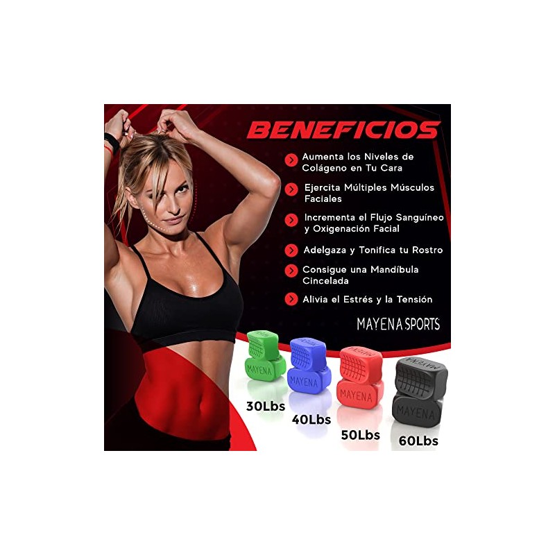 Ejercitador de mandbula para hombres y mujeres de Mayena Sports