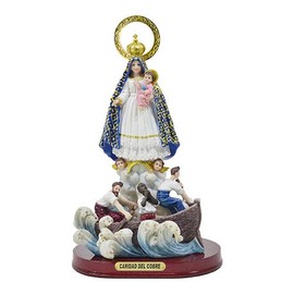 Caridad Del Cobre Statue Virgen Caridad Del Cobre Our Lady of Charity Virgin Figurine (5 Inches)