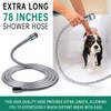 3 Mode Dog Shower Attachment, High Pressure Handheld Sprayer with
