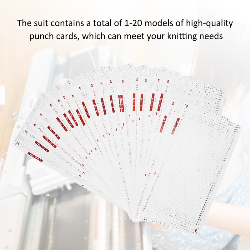 Punch Cards Practical Soft Durable Double Sided Printing Knitting Machine