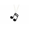 Miniblings Note Chain Necklace 45 cm Note Notes Sixteenth Music