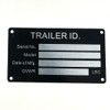 Blank Trailer VIN ID Plate Data TAG Serial Model Number
