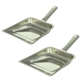 Stainless Steel Dust Pan Set,Dustpan Supdi,Dust Pan,Cleaning Product 2 Pcs,Silver