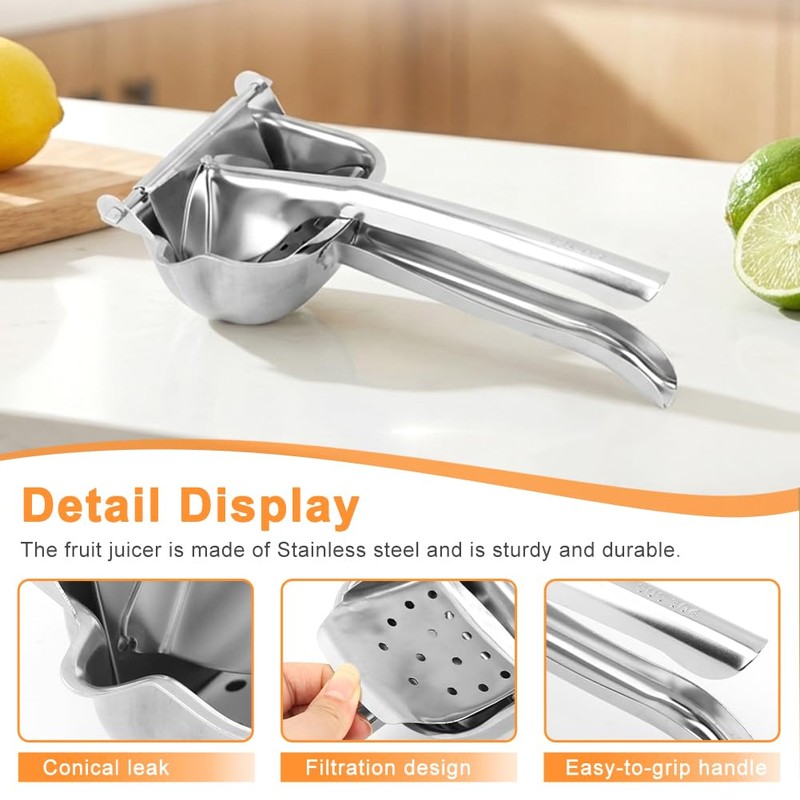 Lemon Squeezer Hand Press Lemon Juicer Manual Citrus Juicer Stainless