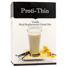 Proti-Thin Very High Protein VHP Vanilla Meal Replacement Drink, 35g Protein, Low Calorie, Low Fat, Essential Vitamins & Minerals, No Gluten Ingredients, Aspartame Free, 7 Count Box
