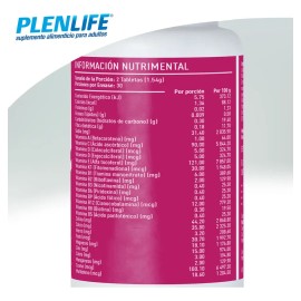 Multivitaminico Tabletas Masticables Plenlife 60 Tabletas Sabor Fresa