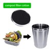 Compost Container Filter, 6-Piece Activated Carbon Filter Set, Kitchen Activated