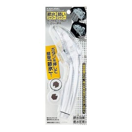 Kakudai 356-803-W Stop Shower Head, Clear White