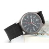 JewelryWe Men's Black Dial Nylon Strap Quartz Wrist Watch Night