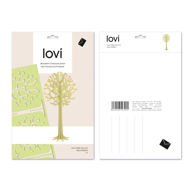 Lovi 2022 Lobi Ornament Card Tree, 6.5 inches (16.5 cm),