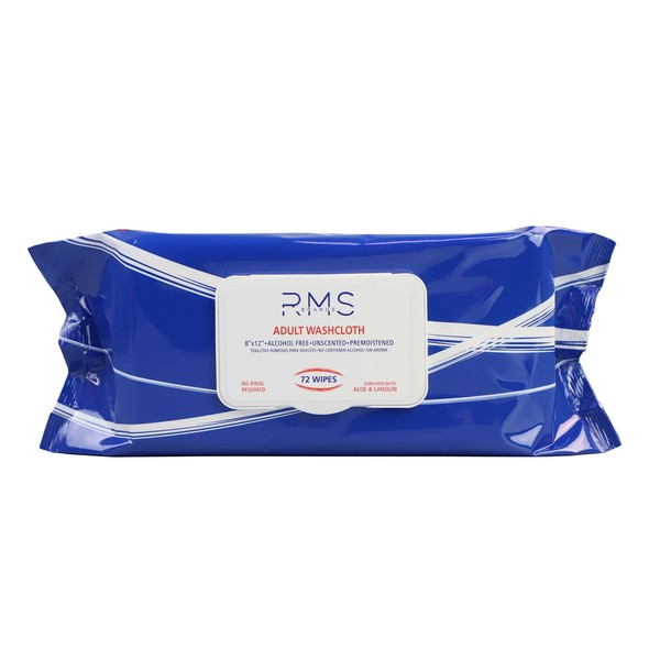 RMS BRANDS Pack of 8 Disposable Adult Wet Wipes or