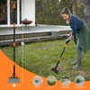 Garden Flat Shovel,Heavy Duty Weeding Tools Gardening,60" Long Handle Metal
