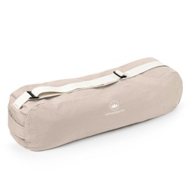 Lotuscrafts® PUNE Yoga Bag Made of Organic Cotton, Fair and Ecological, Ideal Yoga Bag for Yoga Mat and Accessories, Yoga Mat Bag with Extra Compartment, 72 cm x 18 x 15 cm