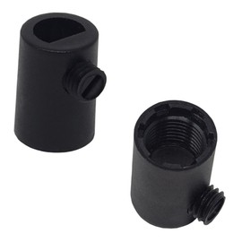 Strain Relief Cable M10 x 1 Black Plastic Pack of 2 Diameter 19 x 13 mm