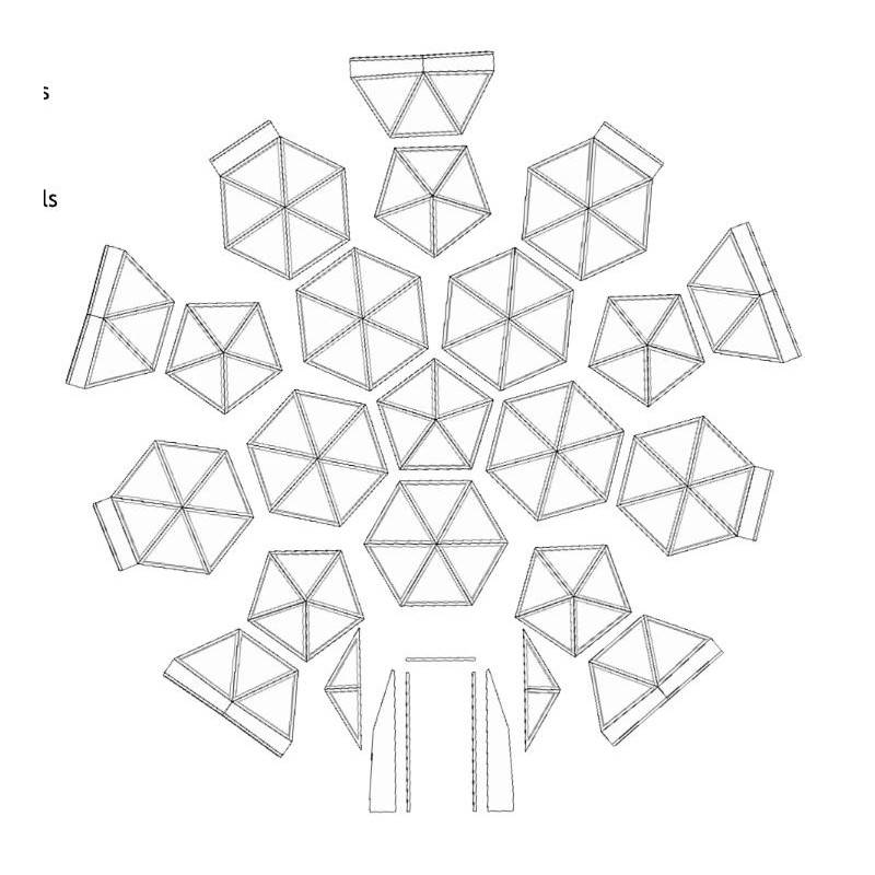 20ft / 6m Geodesic Dome DIY Build Plans NO HUBS